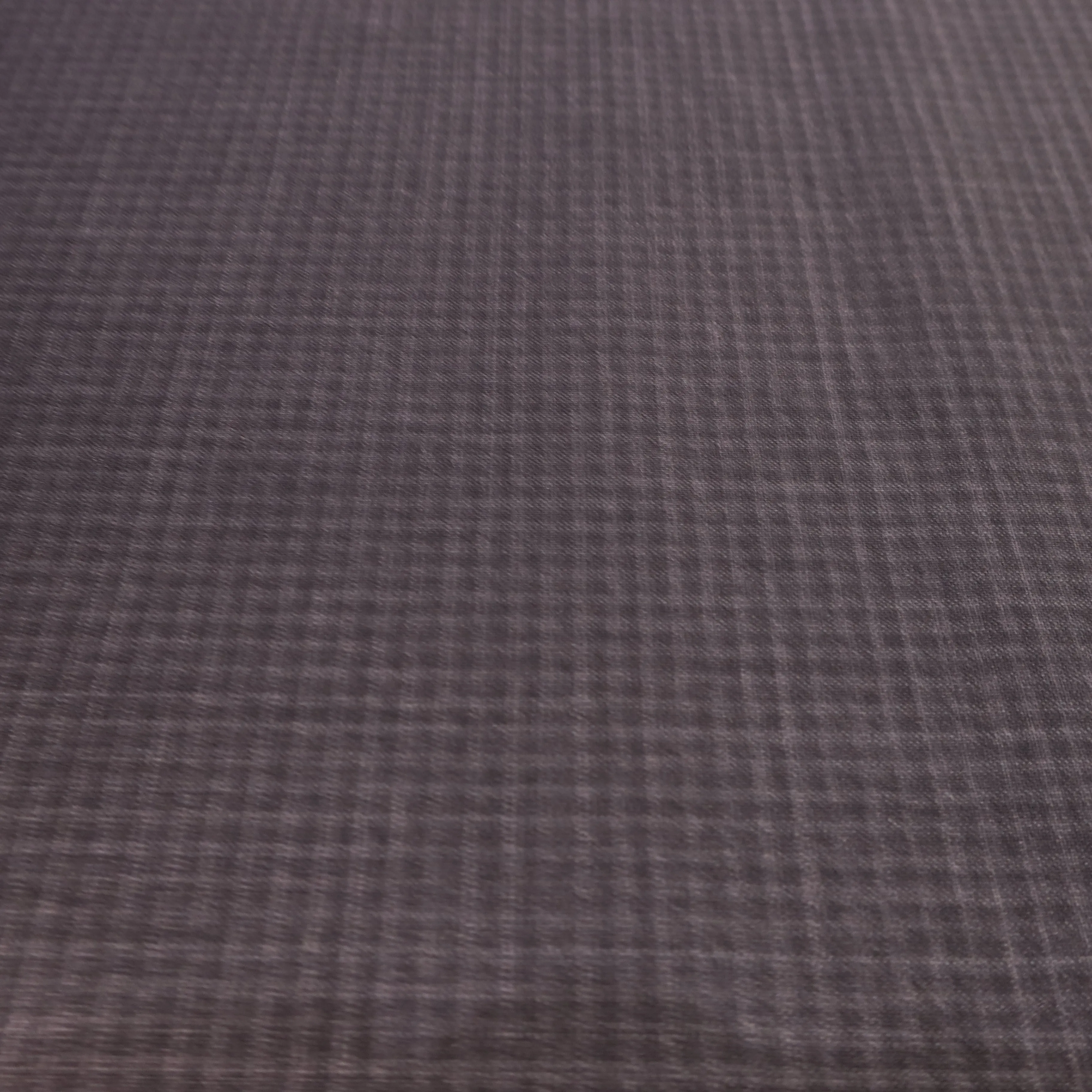 4 YDS Charcoal Check Wool Loro Piana Fabric