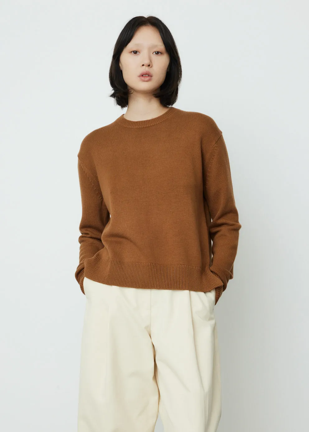 5Gg Merino Cotton Crewneck Sweater