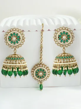 Adhira Earrings & Tikka