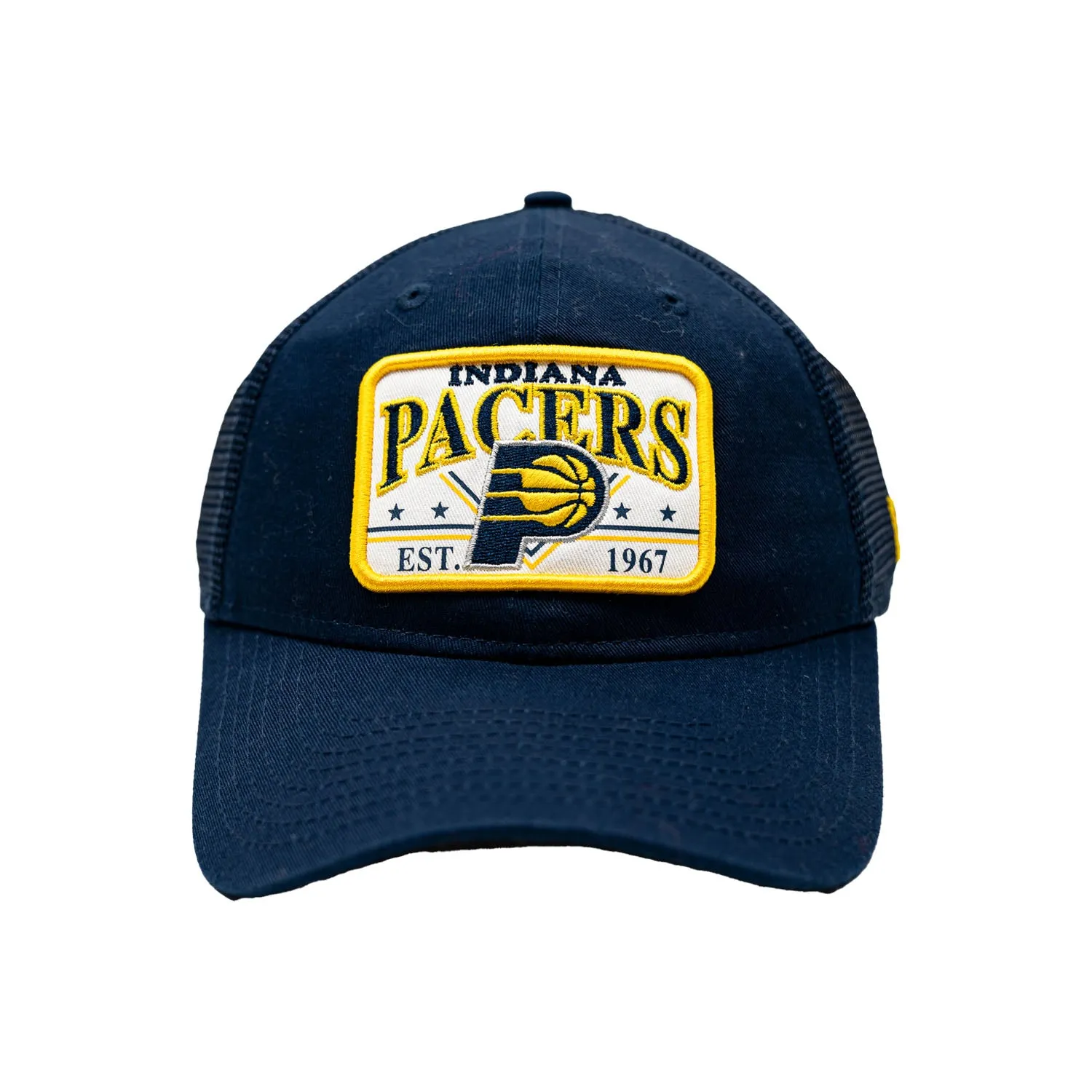 Adult Indiana Pacers 9Forty Plate Hat in Navy by New Era