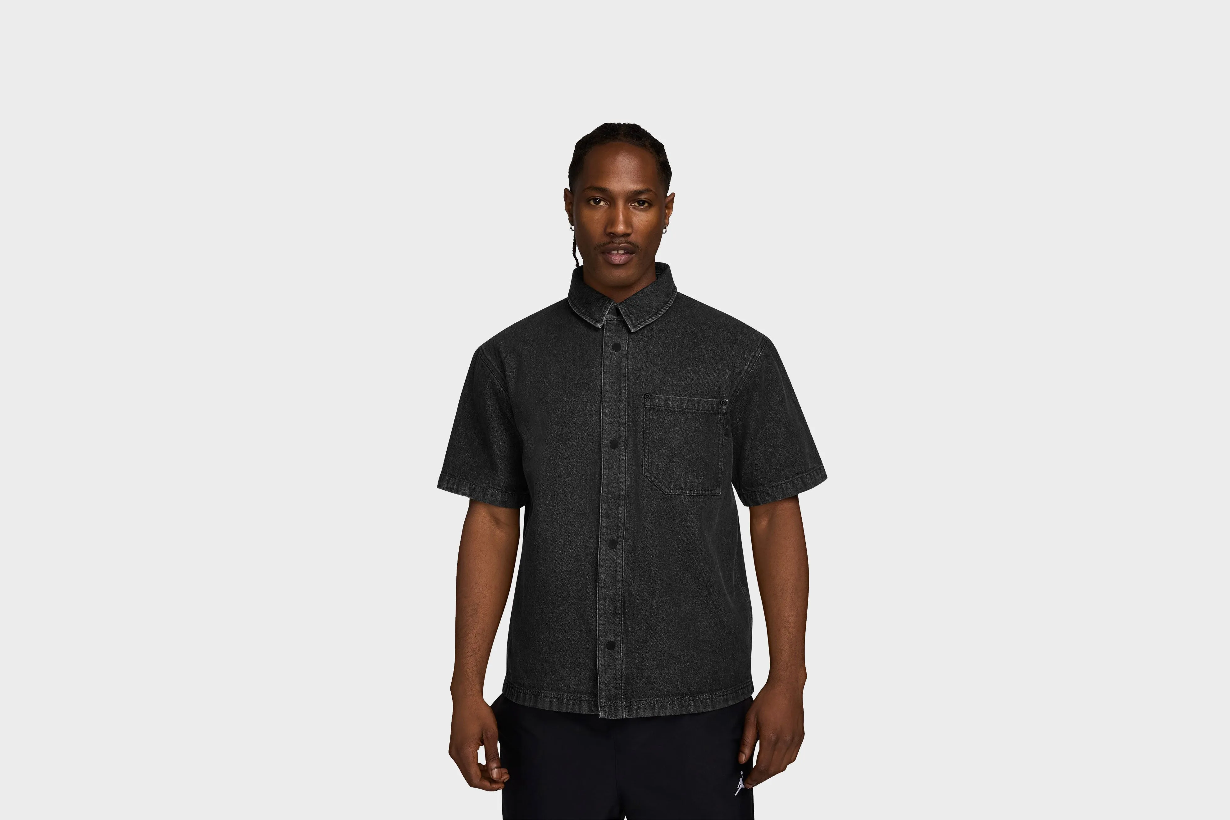 Air Jordan Denim Button Up Shirt (Black)