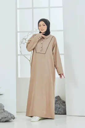 Aira Abaya in Beige