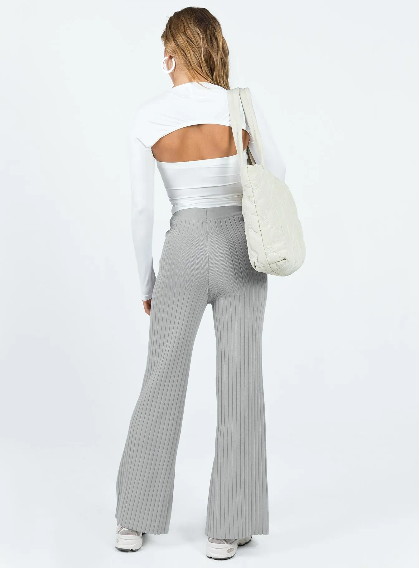 Allen Ribbed Pants Grey