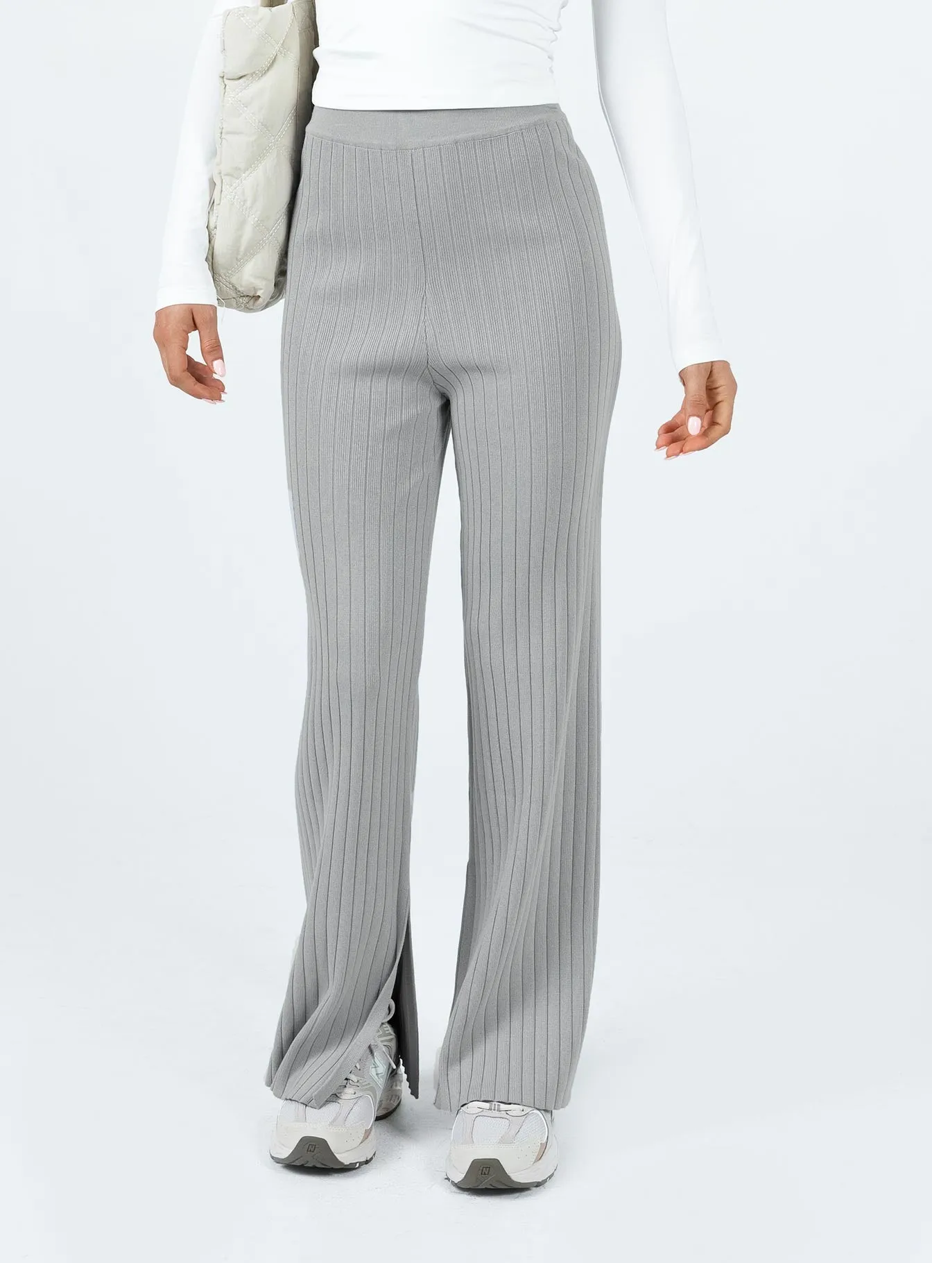 Allen Ribbed Pants Grey