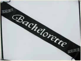 Bachelorette Black Sash: Stylish Party Accessory for Girls' Night Out