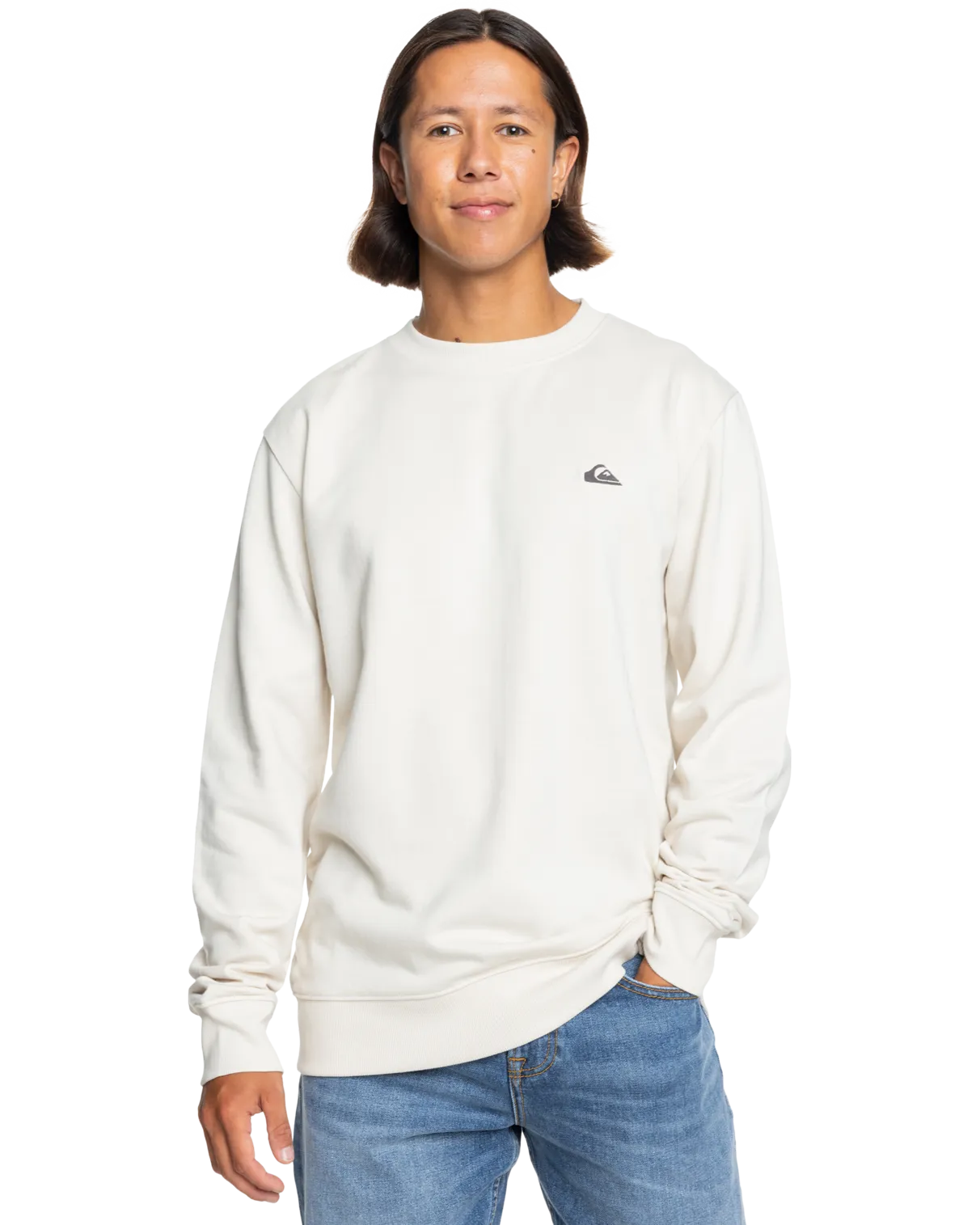 Basic Crew Sweatshirt in Birch