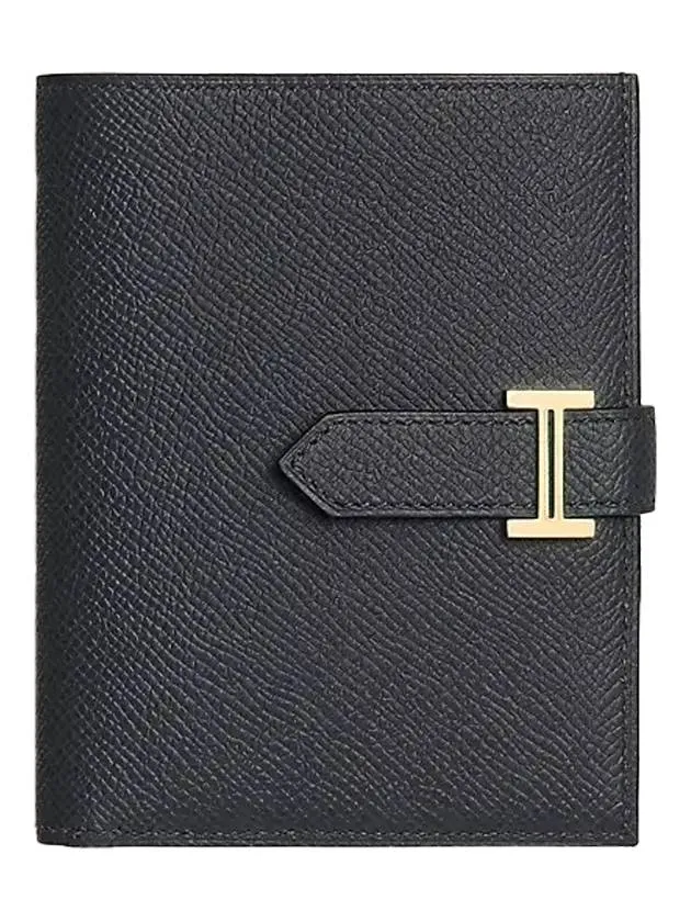 Bean Gold Compact Halfwallet Blue Indigo