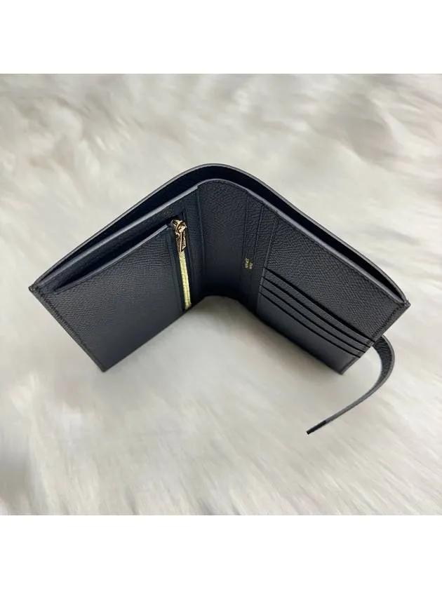 Bean Gold Compact Halfwallet Blue Indigo