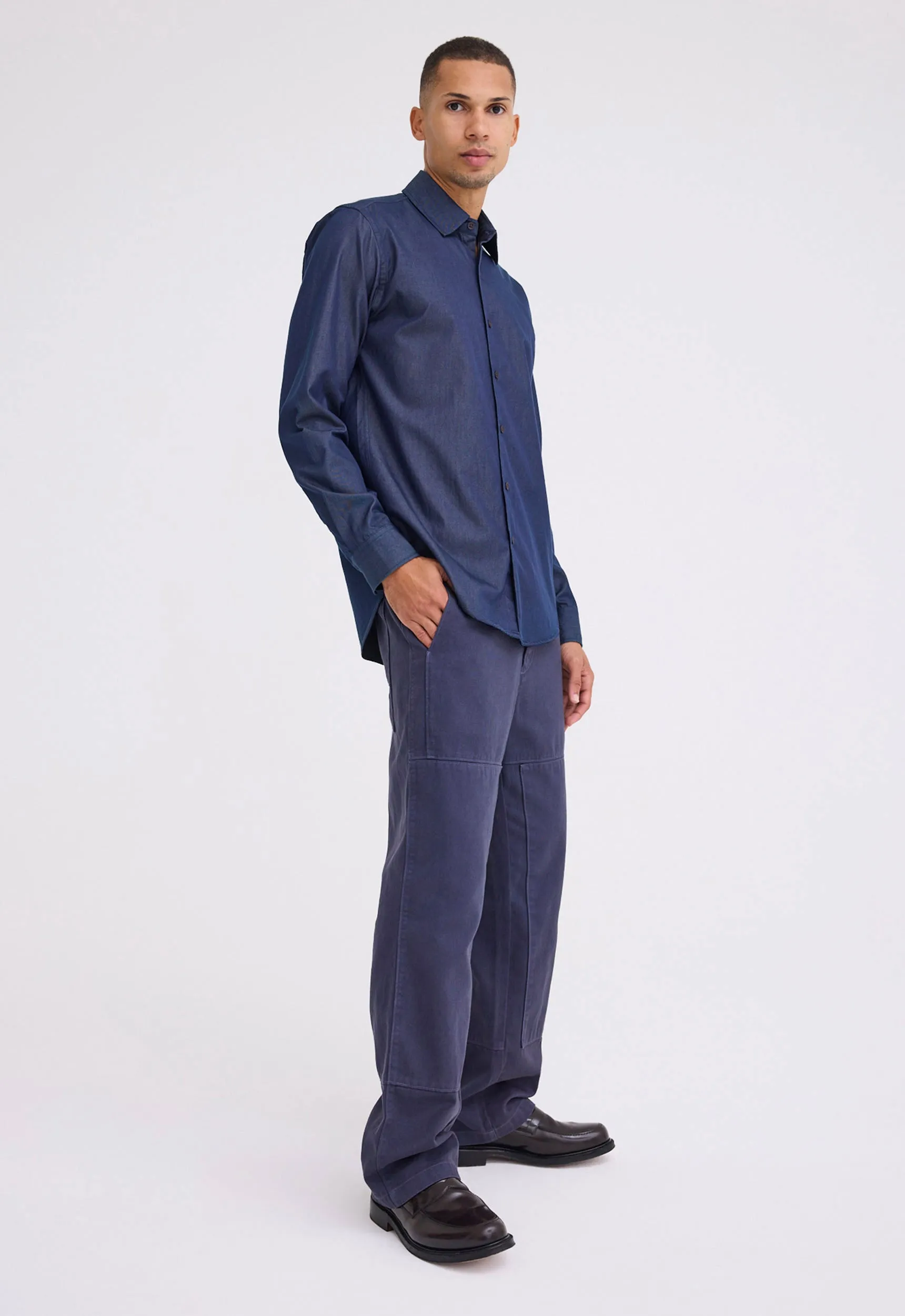 Bentleigh Denim Shirt - Dark Denim Blue