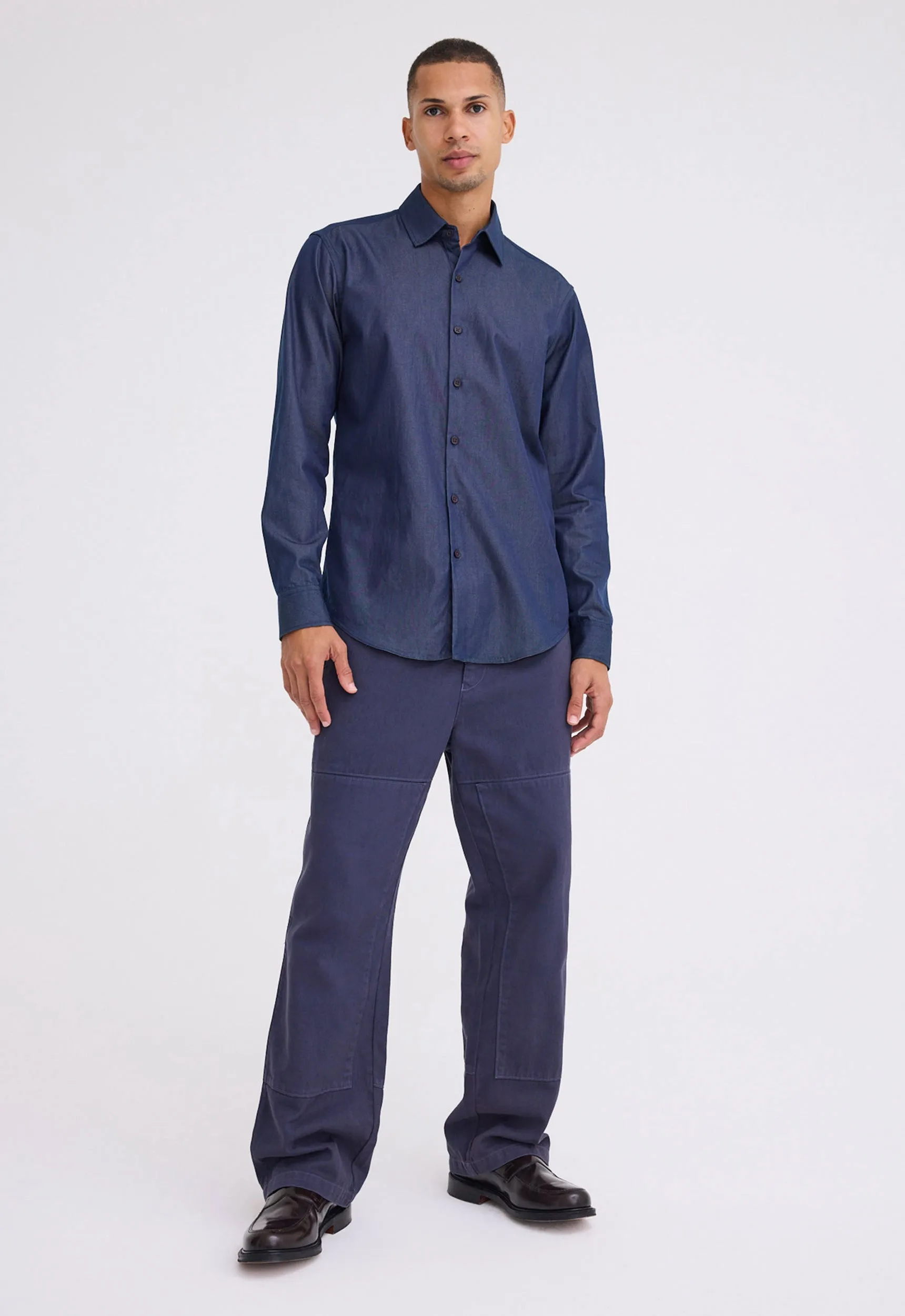 Bentleigh Denim Shirt - Dark Denim Blue