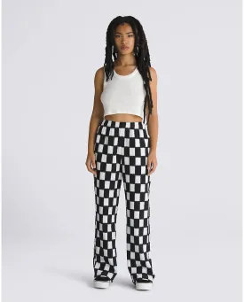 Benton Checker Easy Trousers in Black & Marshmallow