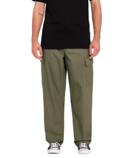 Billow Tapered Cargo Trousers in Wintermoss