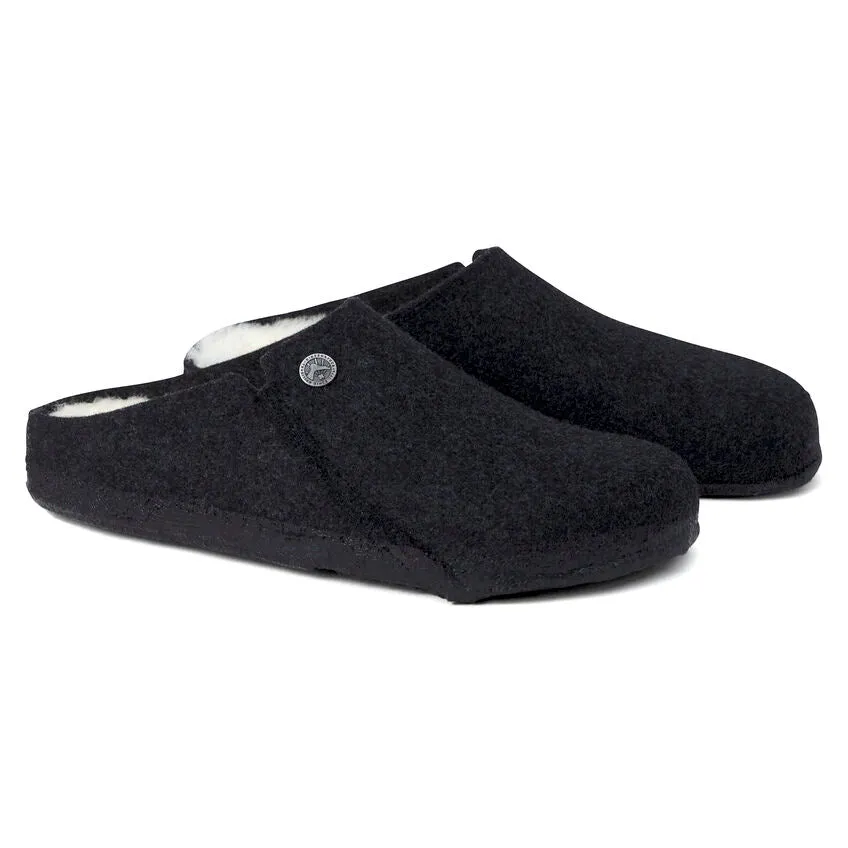 Birkenstock UNISEX Zermatt Shearling Wool Felt (Anthracite - Wide Fit)