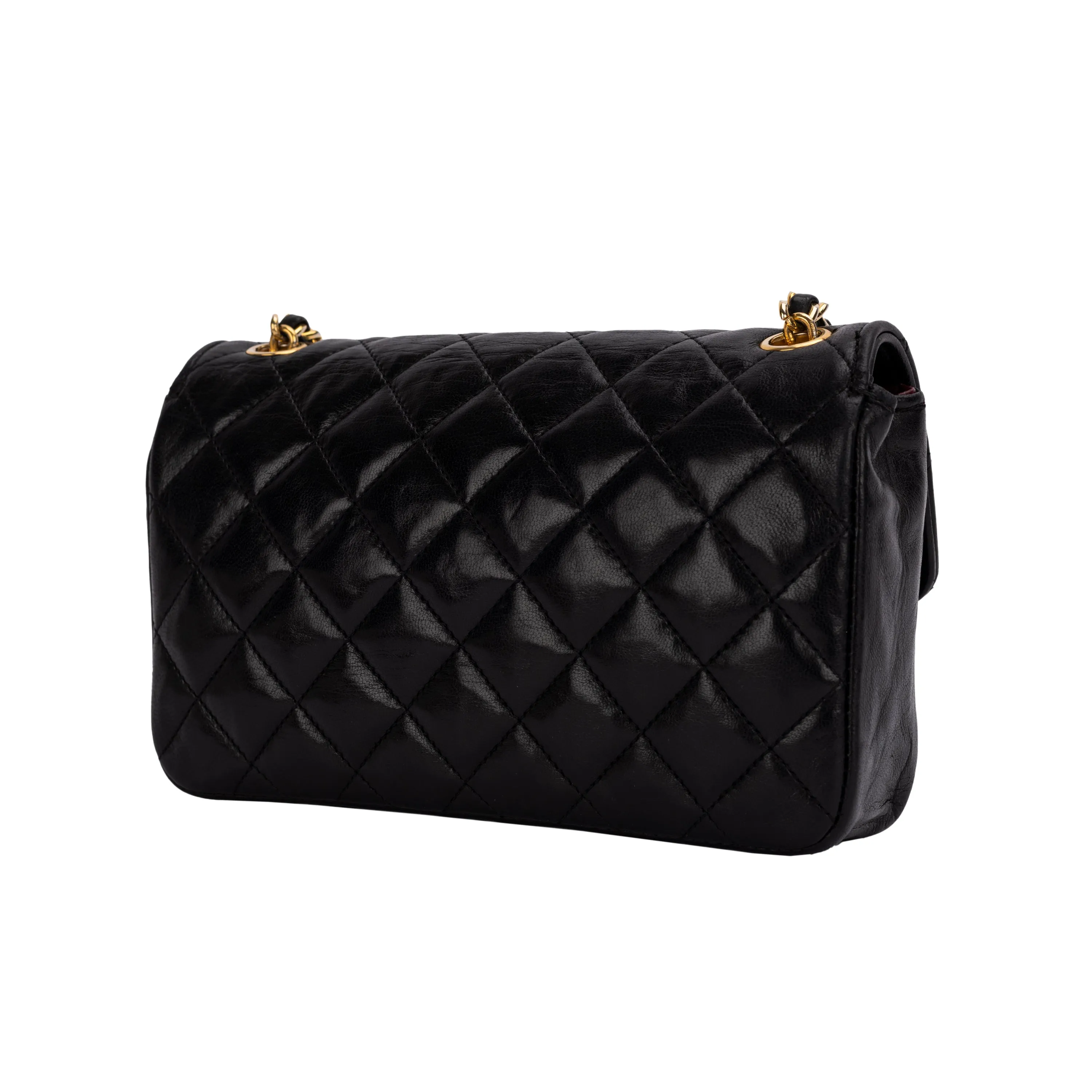 Black Quilted Single Flap - '90s