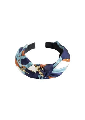 BLUE PRINTED HEADBAND