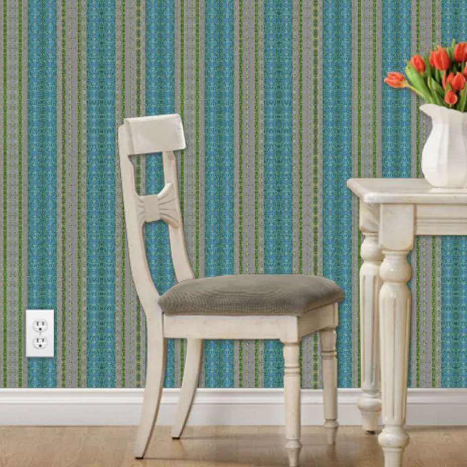 Bluegreen Collection No. 2 Grasscloth Wallpaper