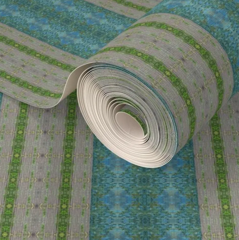 Bluegreen Collection No. 2 Grasscloth Wallpaper