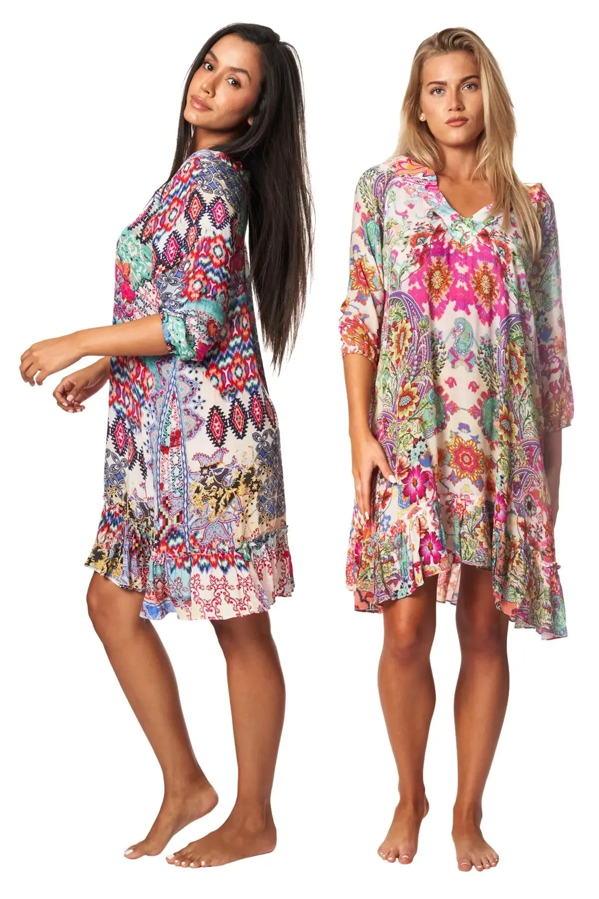 Bohemian Vintage Printed Ethnic Style Summer Dress