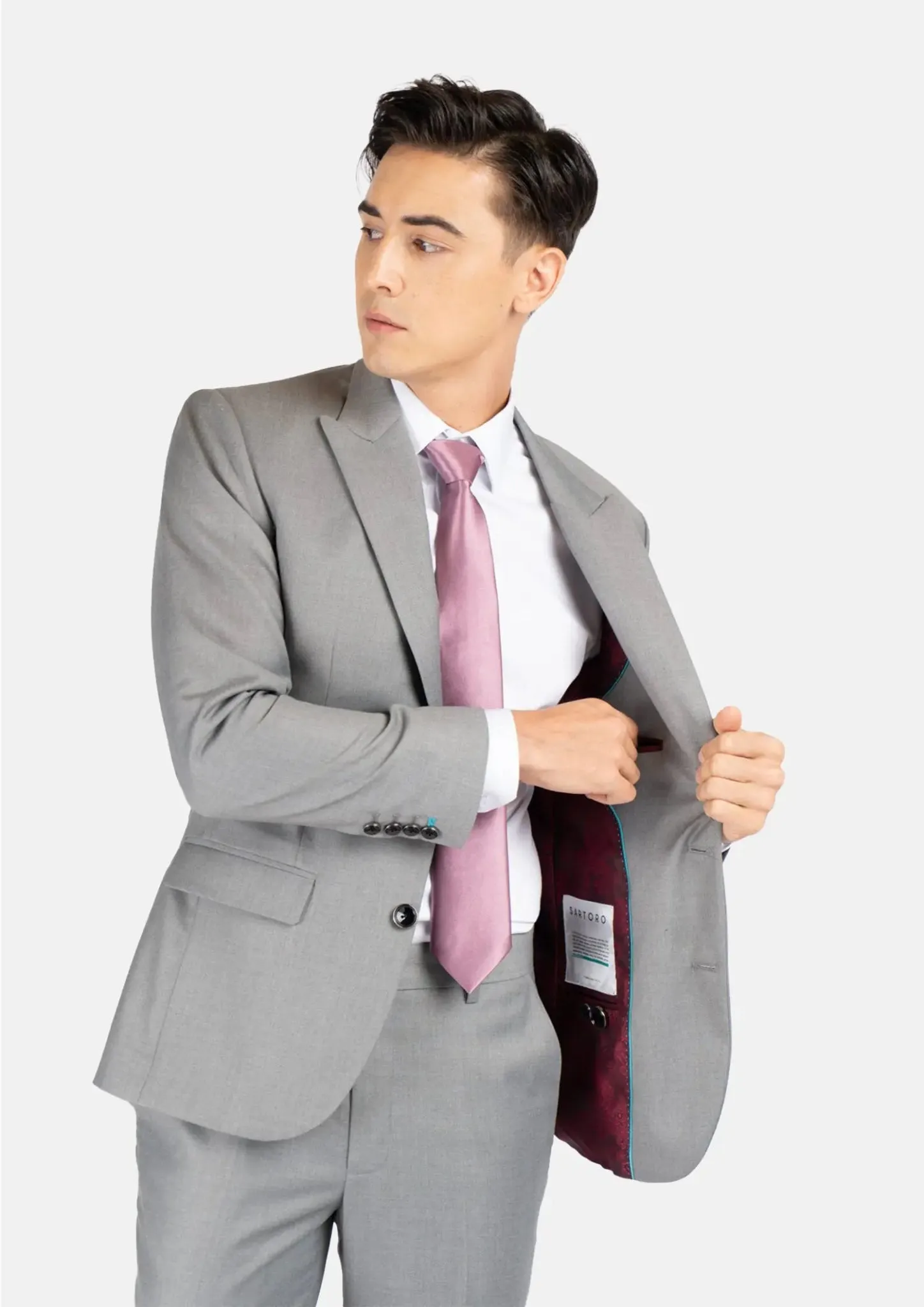 Bryant Light Grey Twill Suit