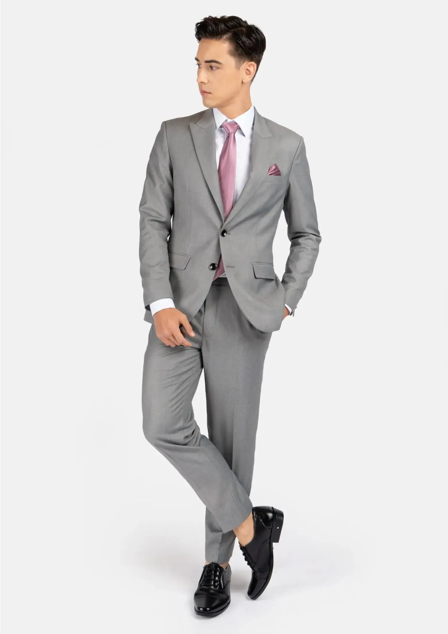 Bryant Light Grey Twill Suit