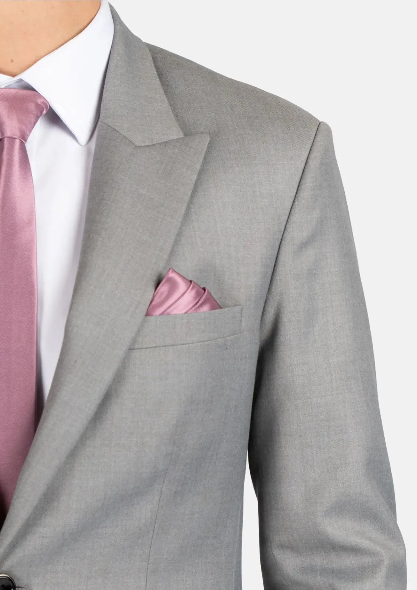 Bryant Light Grey Twill Suit