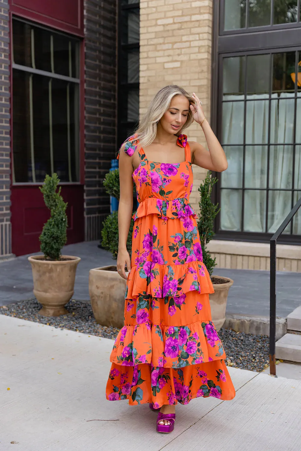 BuddyLove Edie Maxi Dress Tuscan Rose