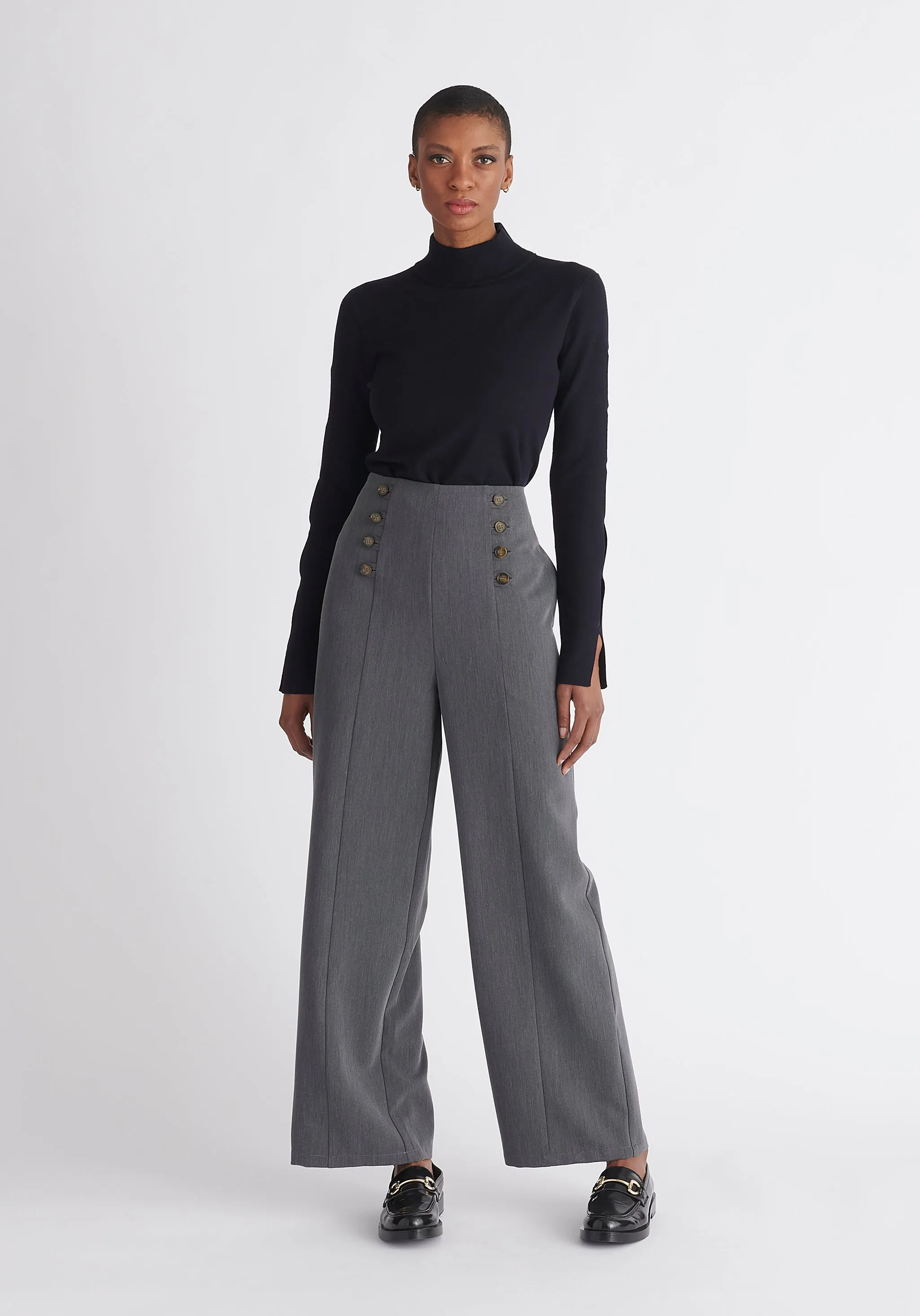 Button Waist Trousers