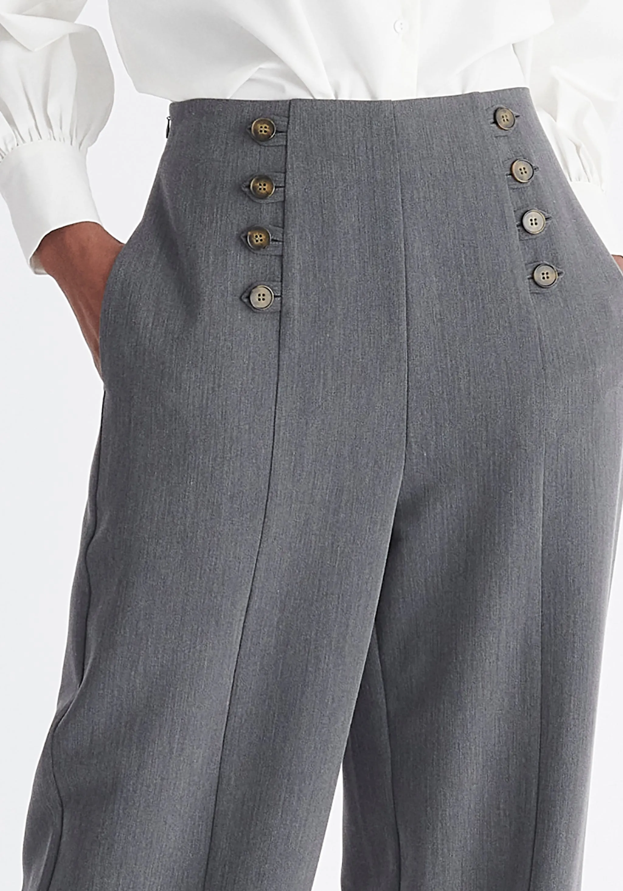 Button Waist Trousers