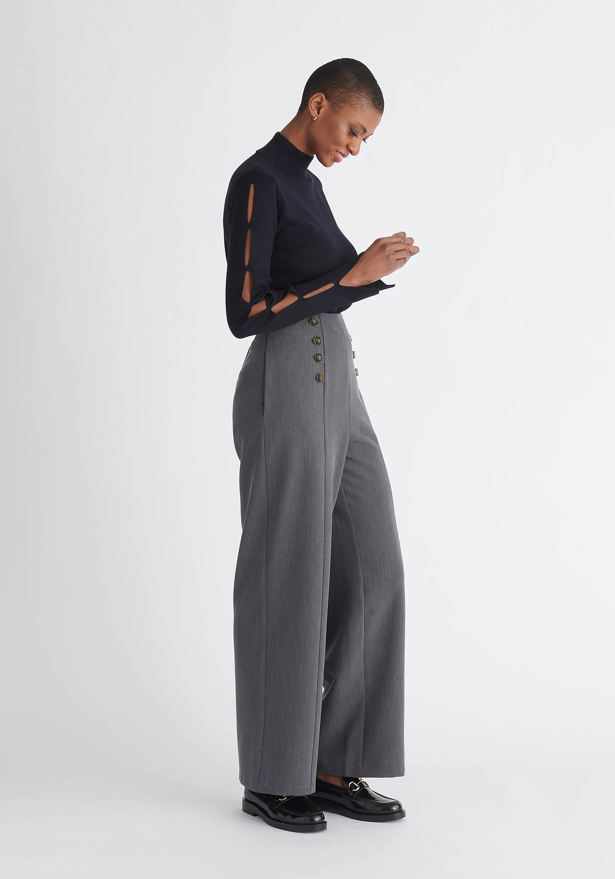 Button Waist Trousers