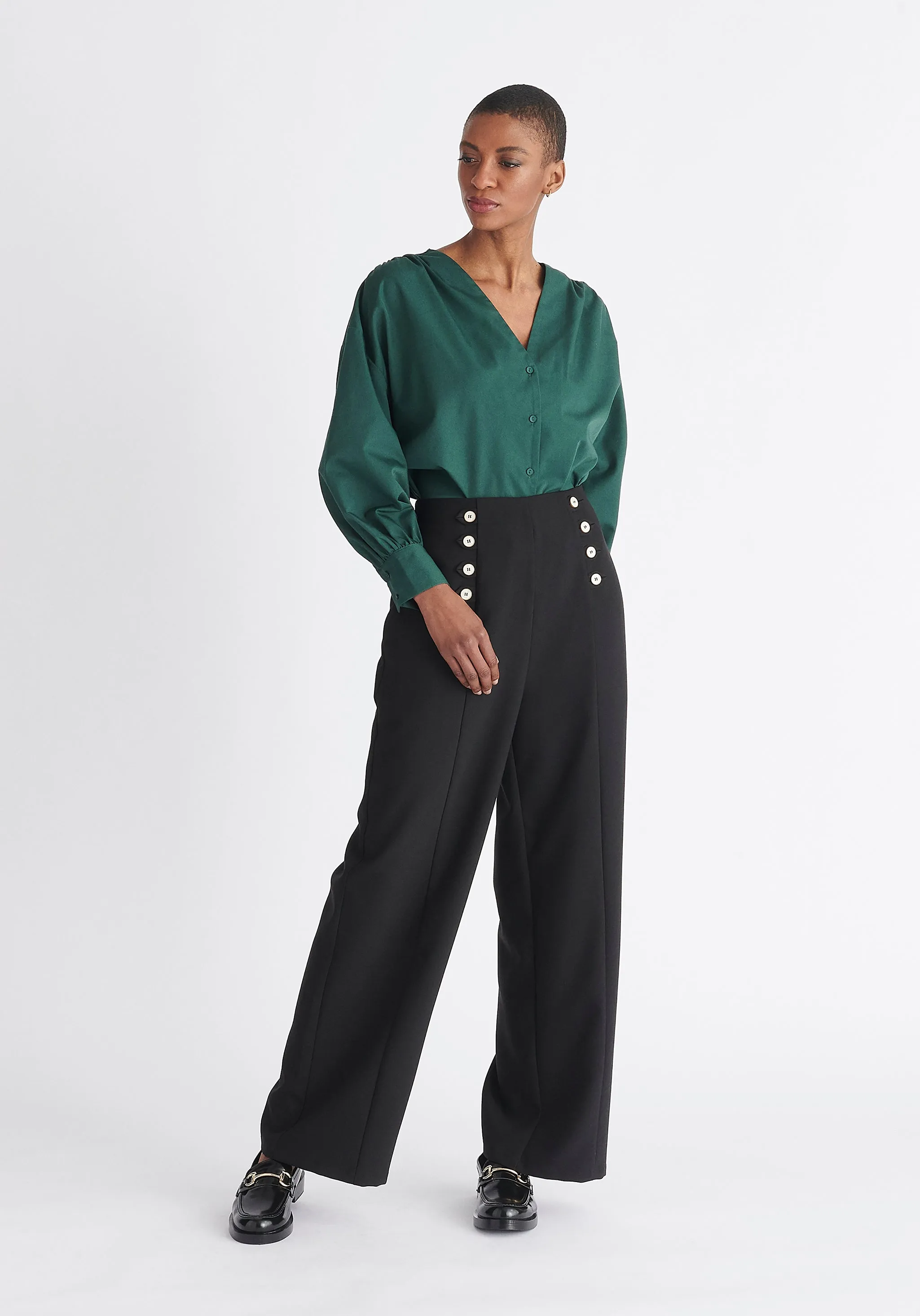 Button Waist Trousers