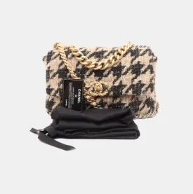 CHANEL
CHANEL 19 Medium Flap Bag in 19K Beige Black Houndstooth Tweed