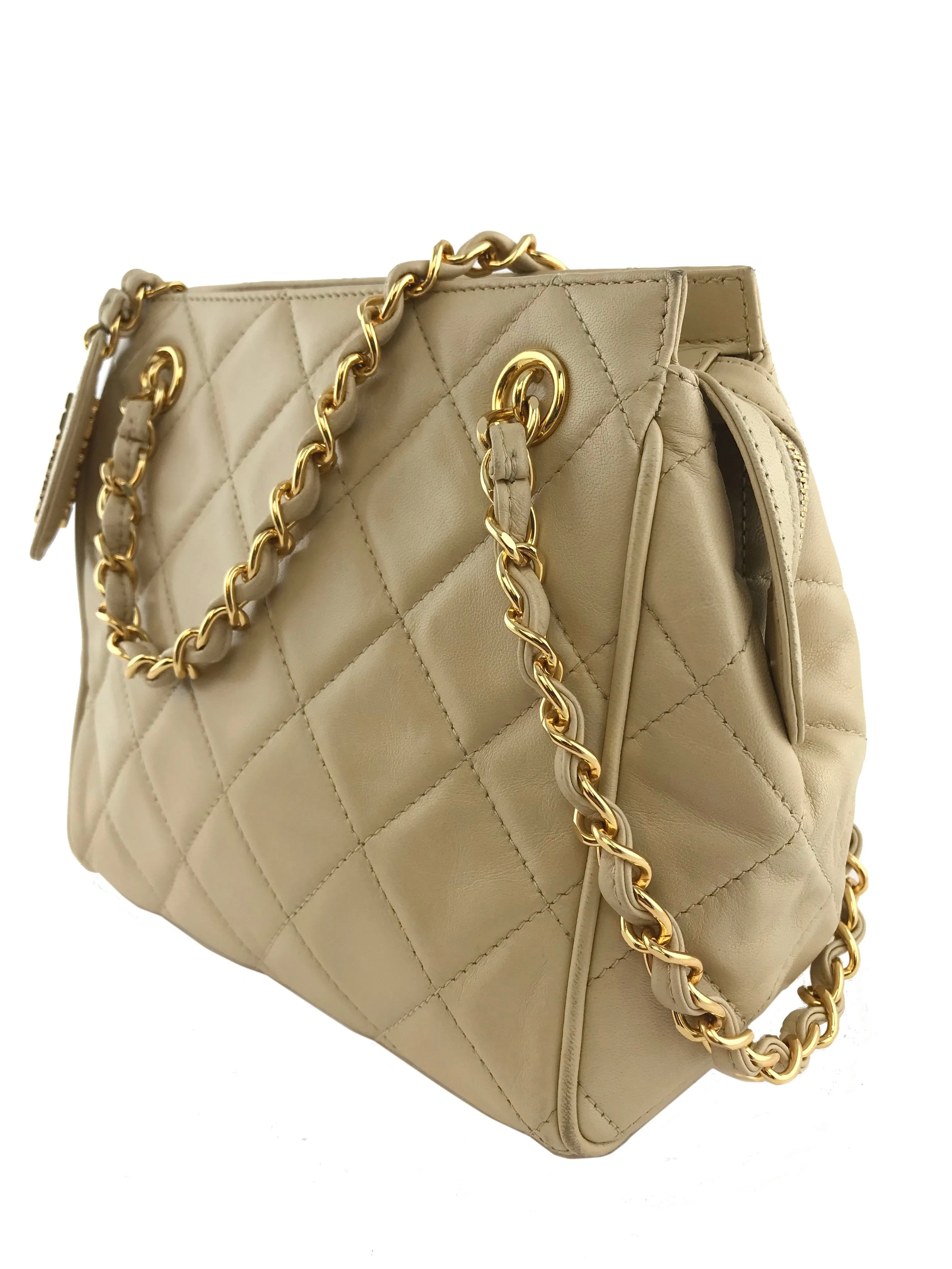 Chanel Vintage Lambskin Quilted Shoulder Bag