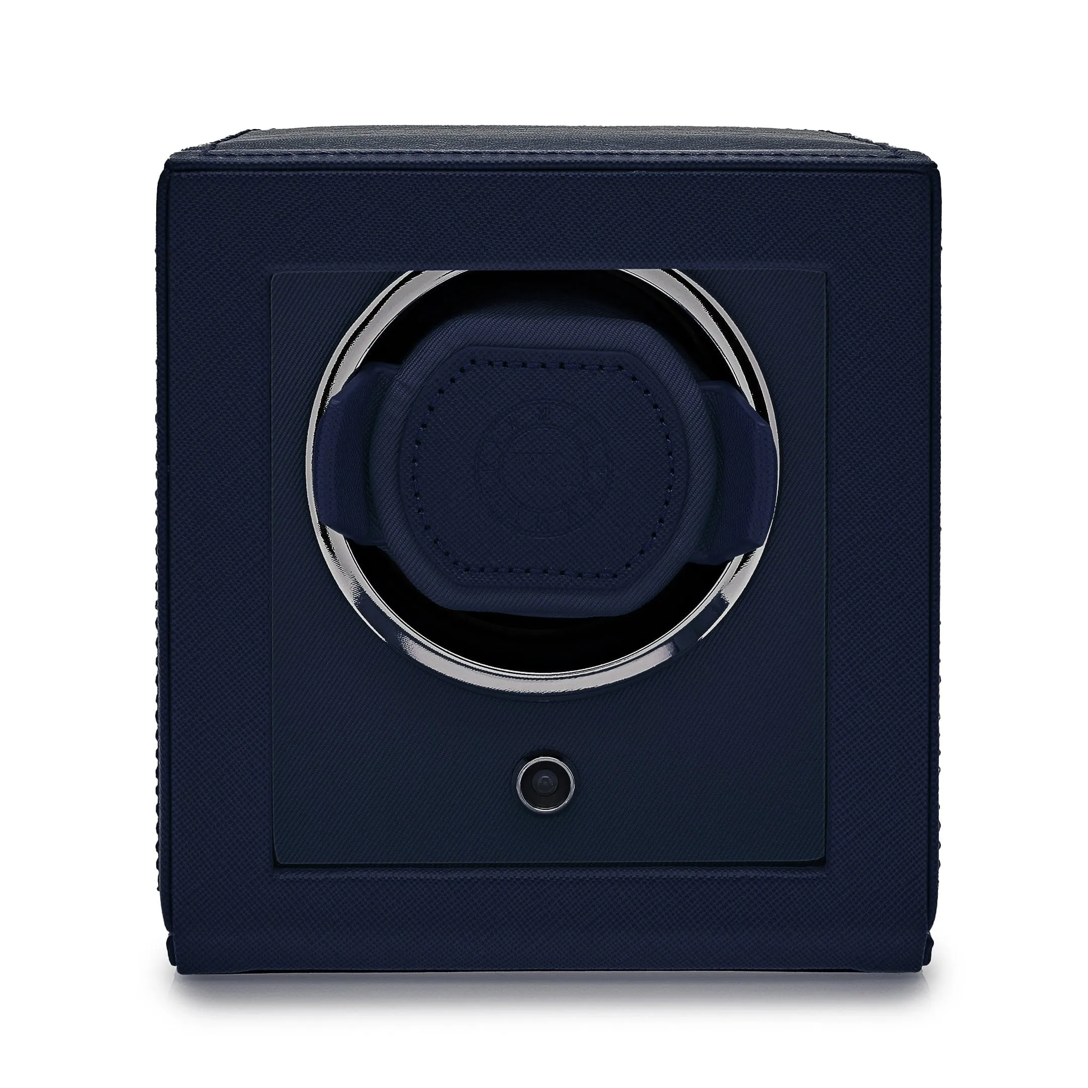 Cub Single Watch Winder with Cover - Navy Blue