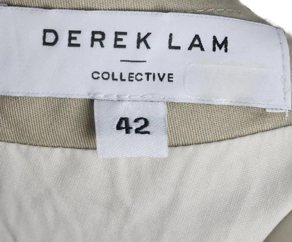 Derek Lam Beige & White Applique Dress sz 6