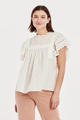 Edith Lace Detail Top