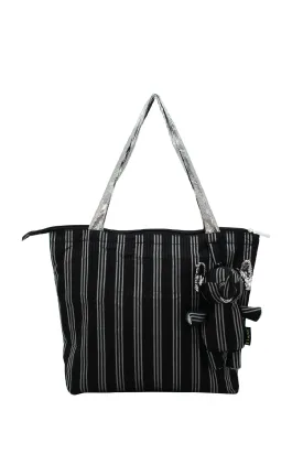 ELEPH FOLDABLE PLEAT 3 STRIPE - M : Black / Grey