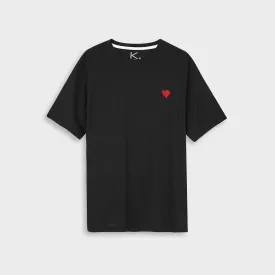 Embroidered Red Heart tee for Women