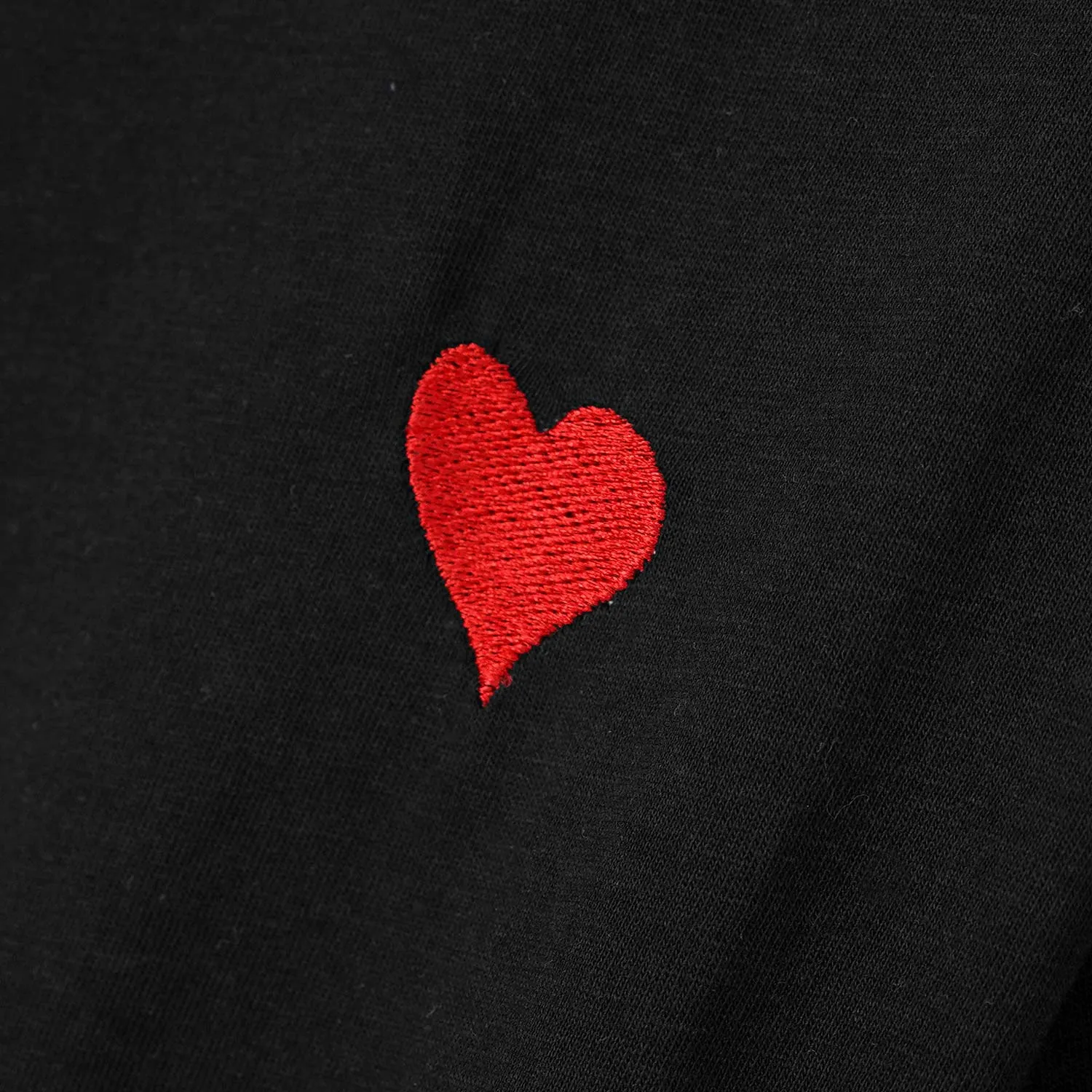 Embroidered Red Heart tee for Women