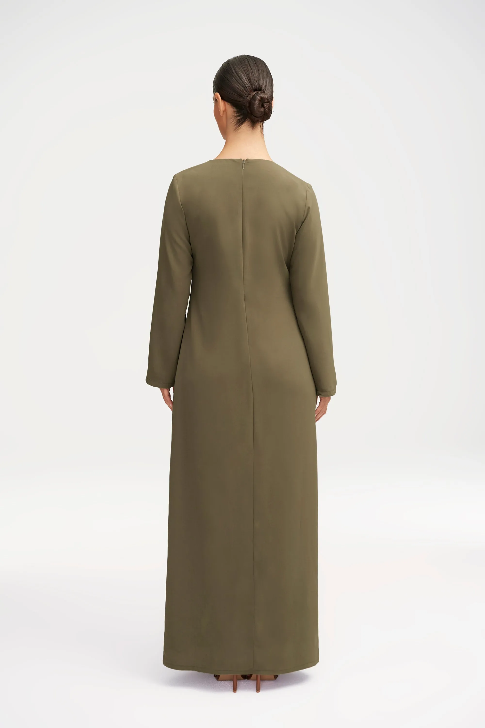 Essential Basic Maxi Dress - Dark Cactus