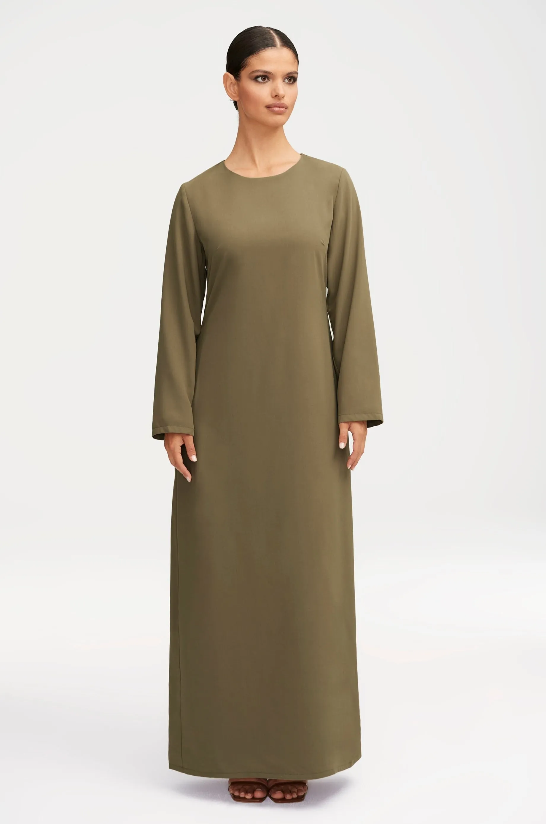 Essential Basic Maxi Dress - Dark Cactus