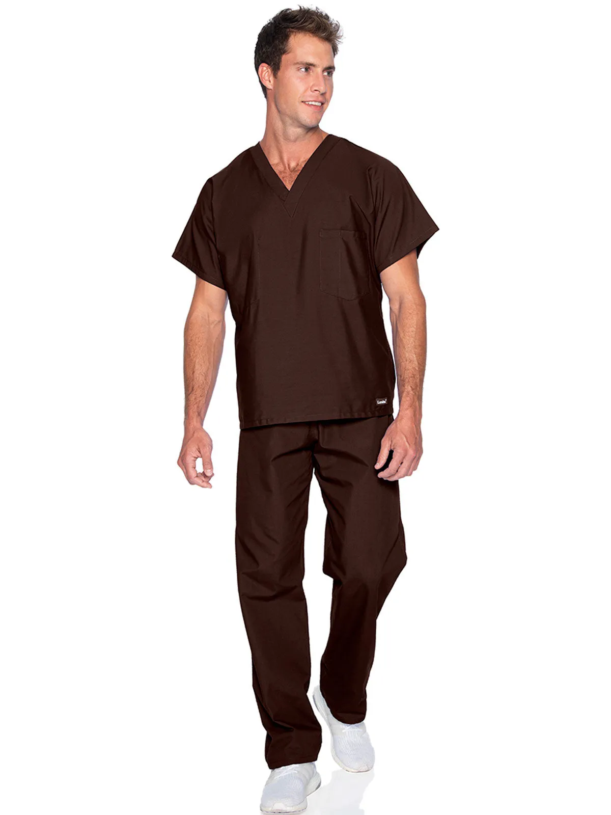 Essentials - Unisex Reversible V-Neck Classic Fit Solid Scrub Top