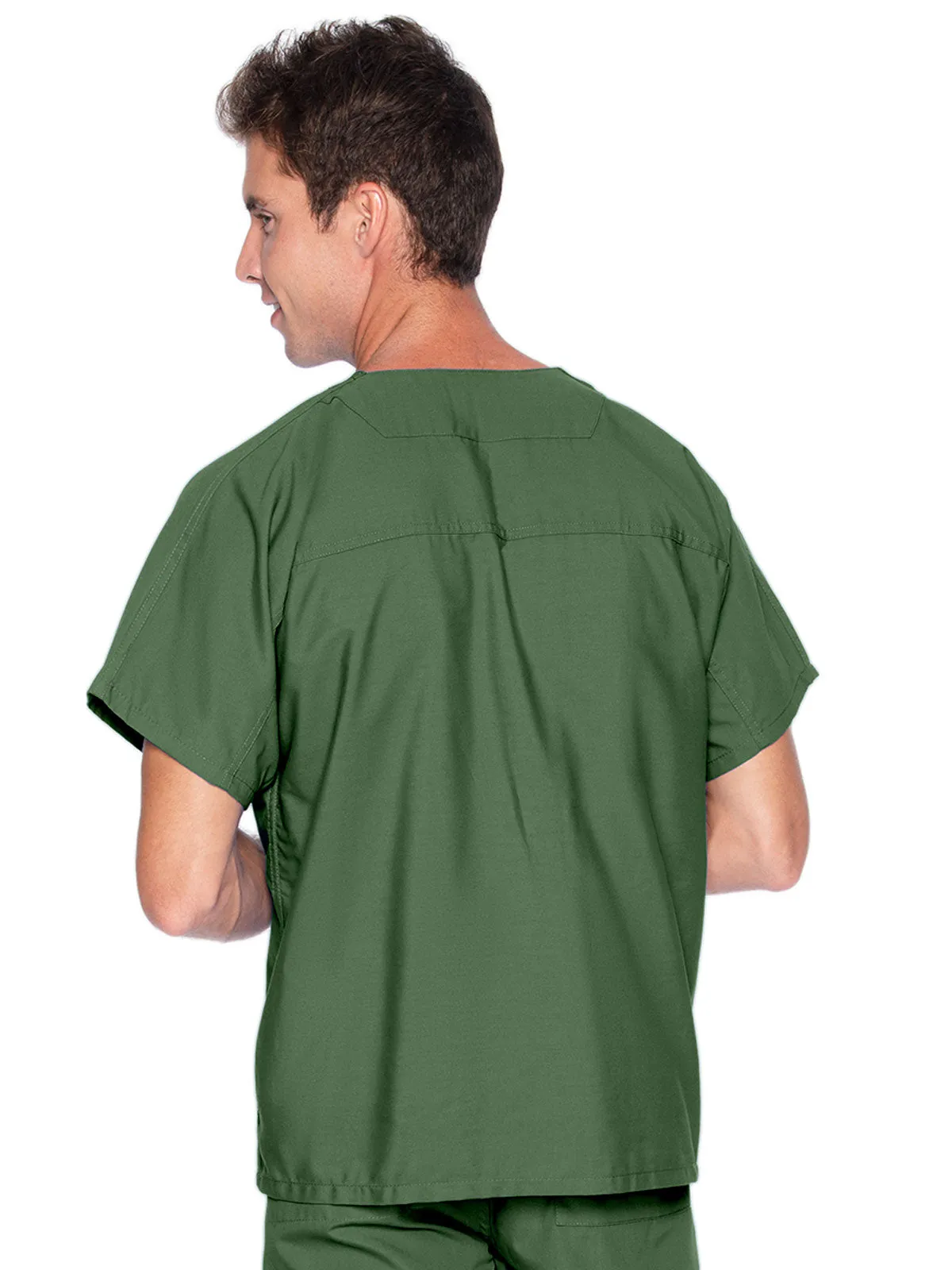 Essentials - Unisex Reversible V-Neck Classic Fit Solid Scrub Top