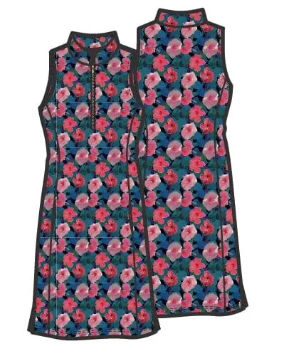 Frontline 2.0 Sleeveless Dress - Dark Hibiscus