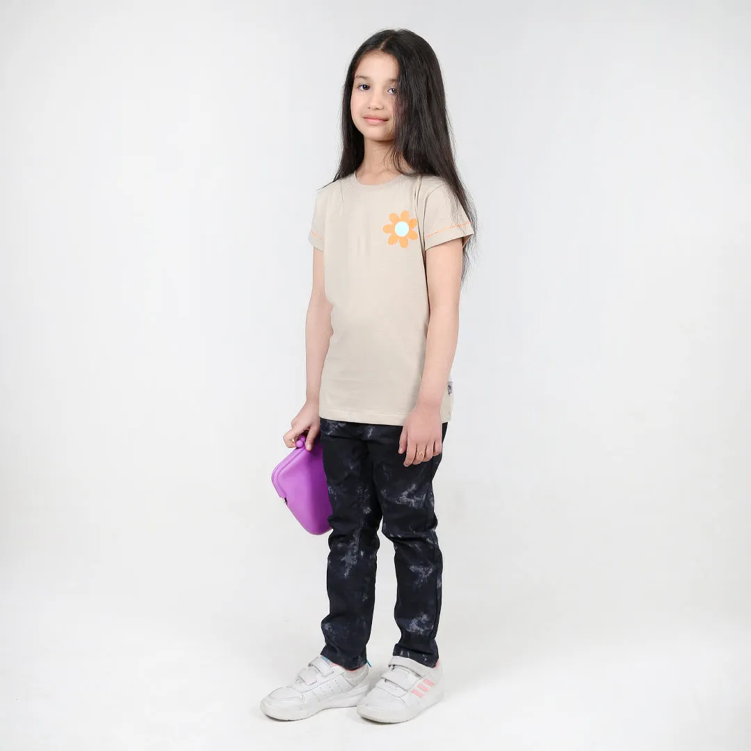 Girls Magic Beige T-Shirt