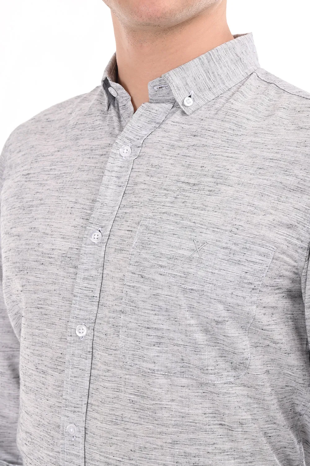 Gray Lenin Semi Formal Shirt