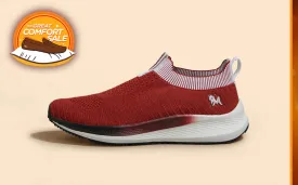 Grip Fit Slip Ons : Maroon