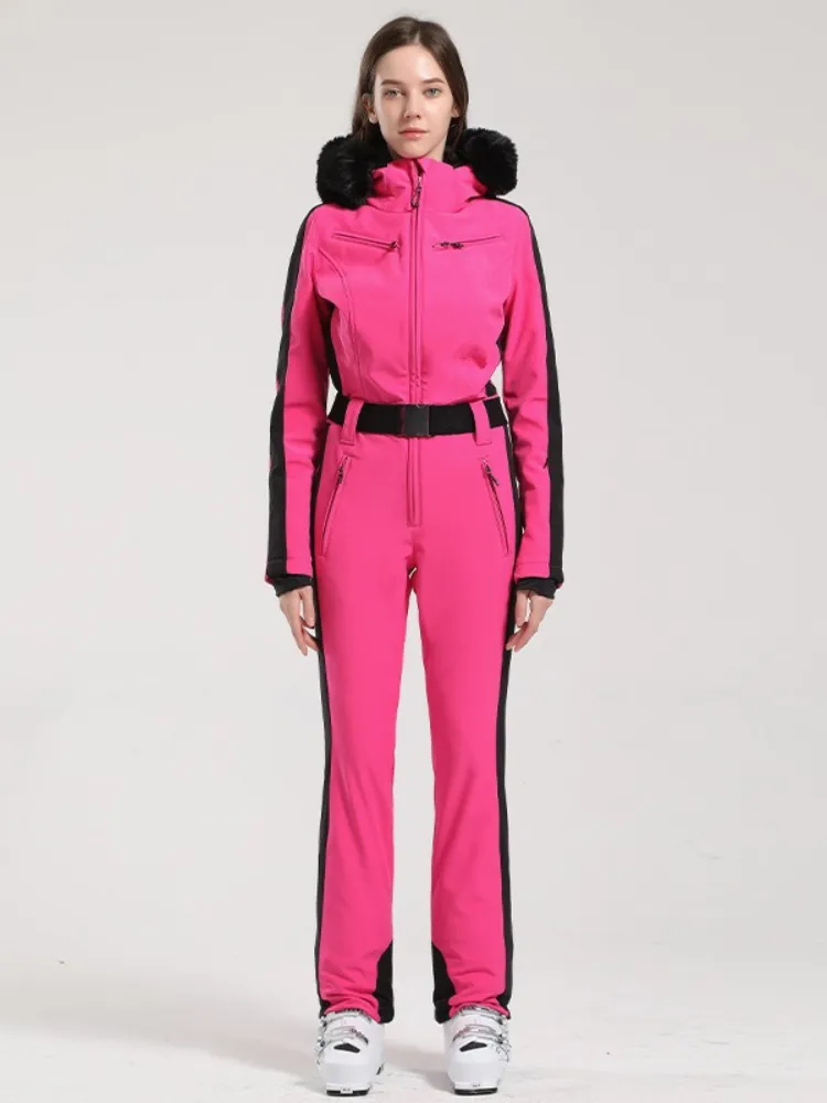 Gsou Snow Classic Faux-Fur Ski Jumpsuit - Women's