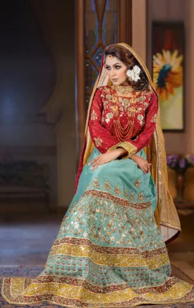 Handwork Embroidered Organza Raw Silk Lehenga Choli | SHAHIZAIB | L201979