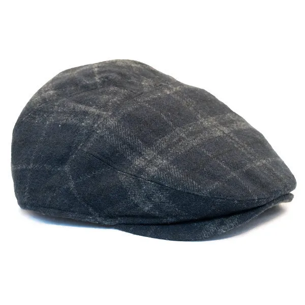 Henschel - Wool Blend Flat Cap with Ear Flaps