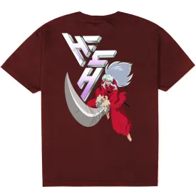 INUYASHA SLICE LOGO SHIRT (MAROON)